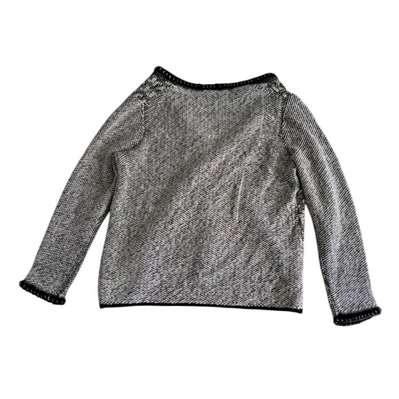 NWT Coldwater Creek Houndstooth Sweater Jacket Womens 1X Gray Alpaca Mohair Wool - Picture 3 of 13